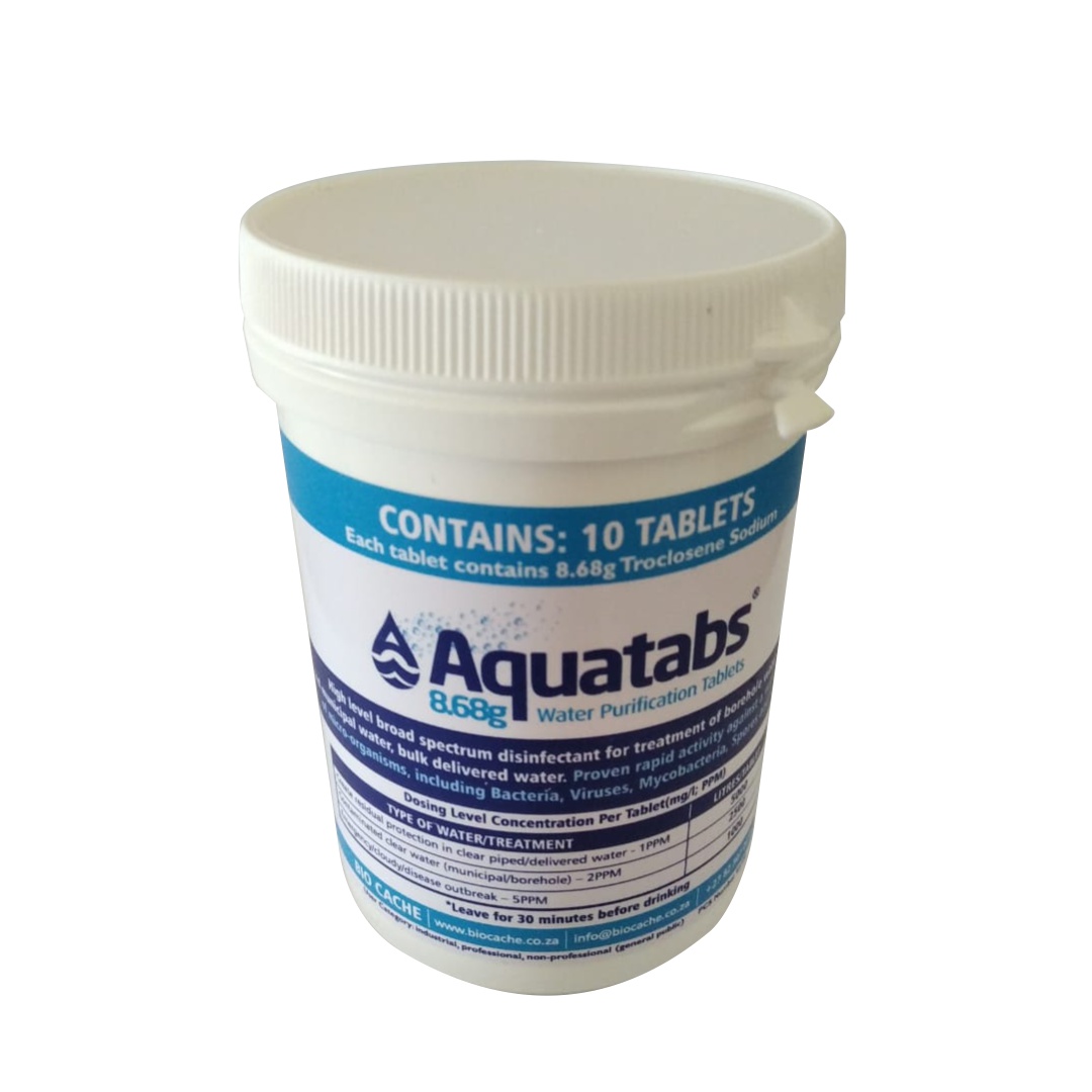 Aquatabs 8.68g Tub - Water Purifier Closed