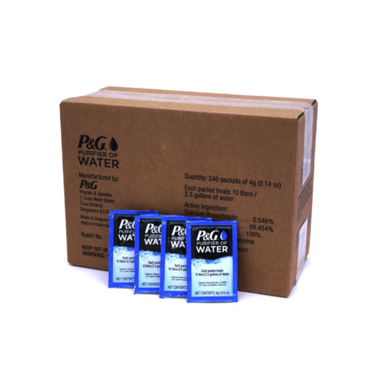 P&G Purifier of Water Sachets Box